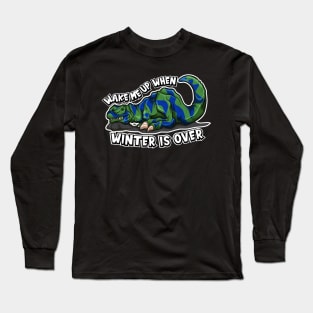 T-Rex Dinosaur Wake Me Up When Winter Is Over Long Sleeve T-Shirt